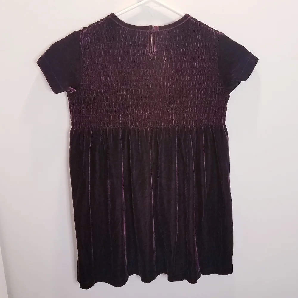 Gap Kids Size XS Dress Burgundy Wine Girls Youth Short Sleeve